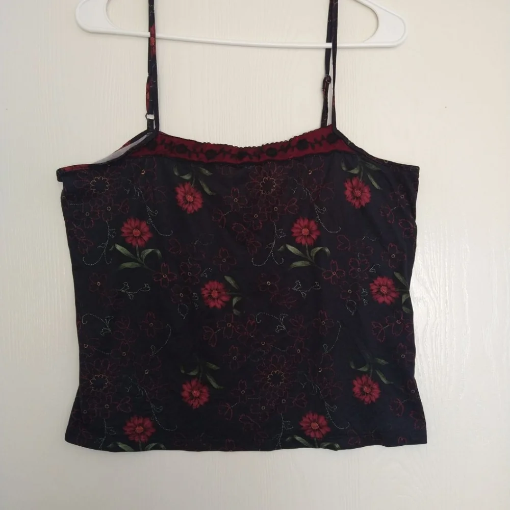 Floral y2k crop top women's M/L - Picture 2 of 4